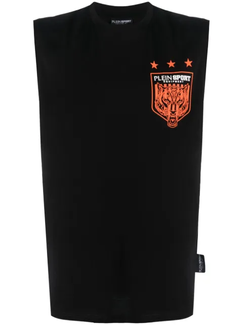 Plein Sport Tiger Crest Edition vest Black FACCMTK6418SJY001N