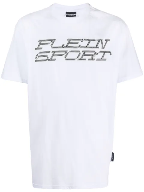 Plein Sport Tiger-print cotton T-shirt White FACCMTK6431SJY001N