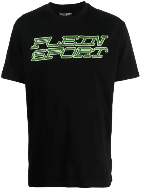 Plein Sport Tiger-print cotton T-shirt Black FACCMTK6431SJY001N