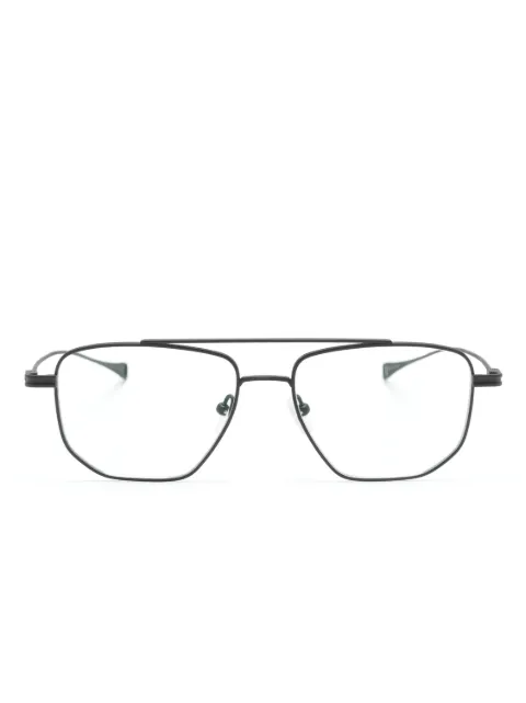 Dita Eyewear matte pilot-frame glasses Black DLX115A