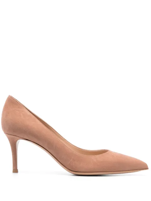 Gianvito Rossi Gianvito 70mm suede pumps Neutrals G2677070RICCAM