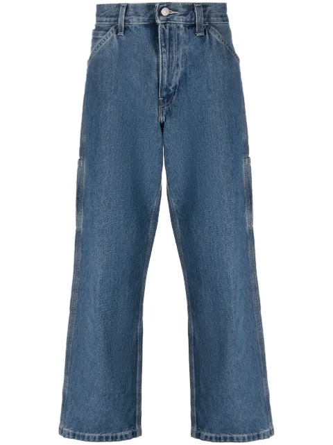 Levi's patch-detail wide-leg trousers Blue 558490033