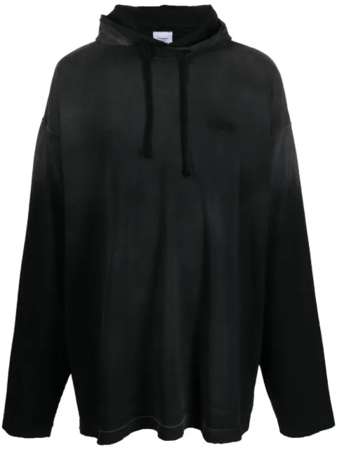 VETEMENTS gradient-effect oversized hoodie Black UE63HD150B