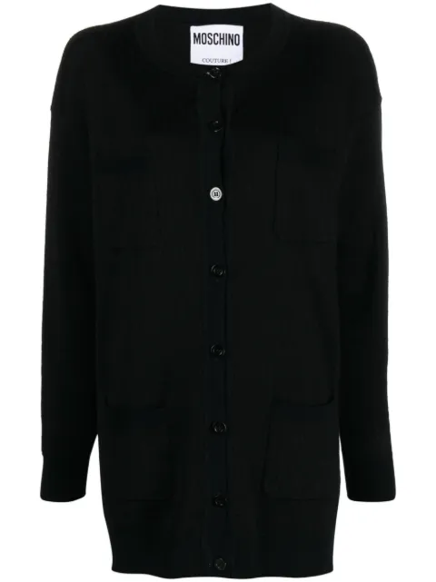 Moschino monogram-jacquard cardigan Black A09032700