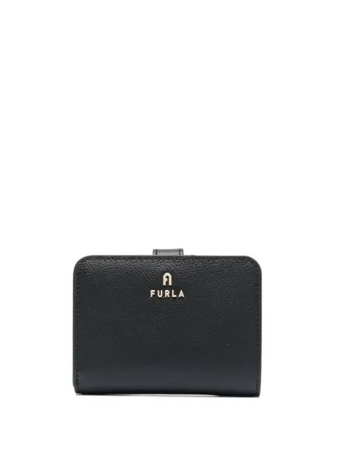 Furla logo-lettering leather wallet Black WP00315ARE0001007