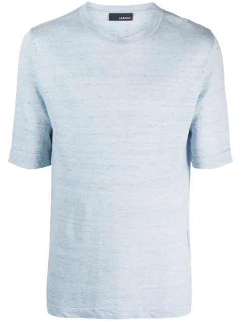 Lardini fine-knit T-shirt Blue EPLTMC53EP60006