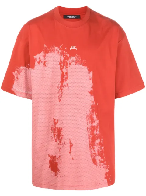 A-COLD-WALL* brush stroke-print T-shirt Red ACWMTS121