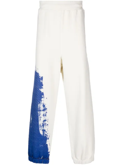 A-COLD-WALL* brush stroke-print track pants Neutrals ACWMB189