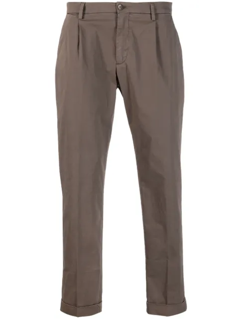 Briglia 1949 tapered cotton chinos Brown TIBERIO323127