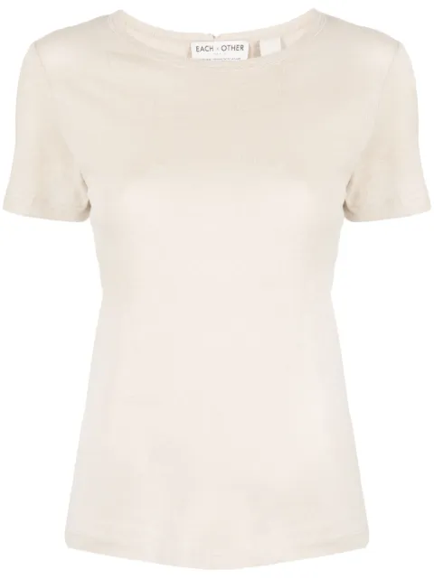 Each X Other round neck T-shirt Neutrals SS23G11060