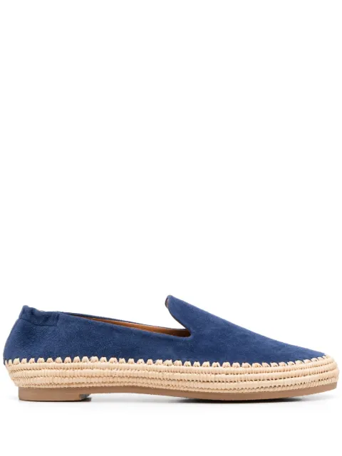Clergerie calf-suede slippers Blue 325630