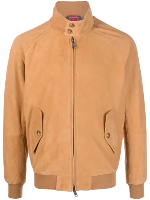 Baracuta G9 Harrington suede jacket Neutrals BRCPS0939UT2623