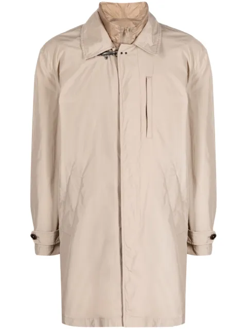 Fay layered design trenchcoat Brown NAM64460090HNB