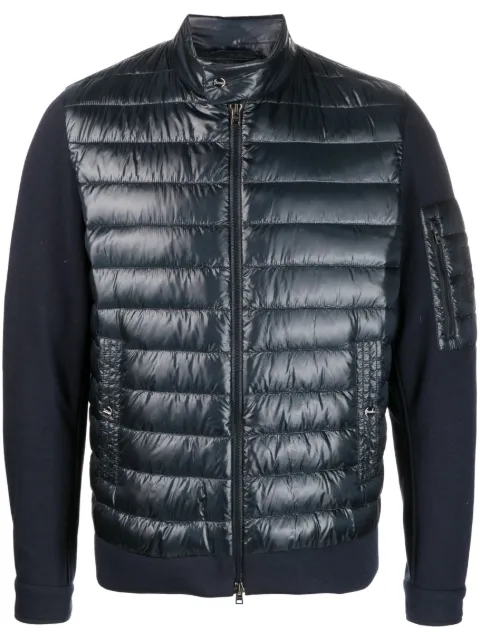 Herno padded-panel zipped jacket Blue PI000997U12017