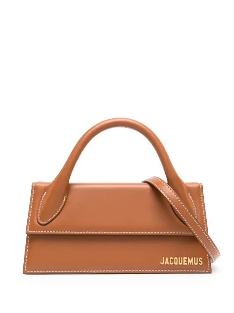 Jacquemus Le Chiquito Long leather tote bag Brown BAW00004AC01C04