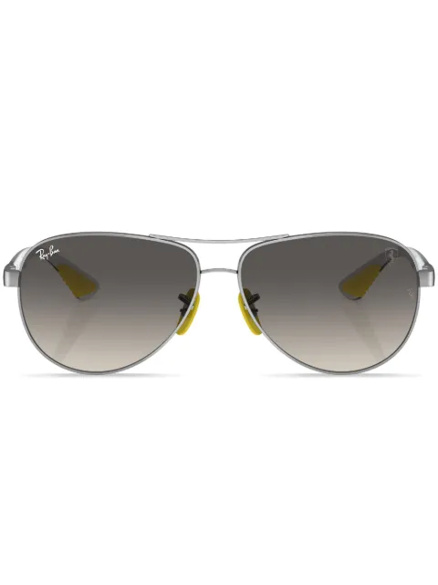 Ray-Ban gradient-lenses aviator-frame sunglasses Silver RB8331MF08311