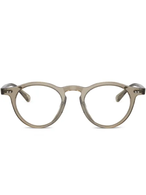 Oliver Peoples transparent club round-frame glasses Green OV5504U1745