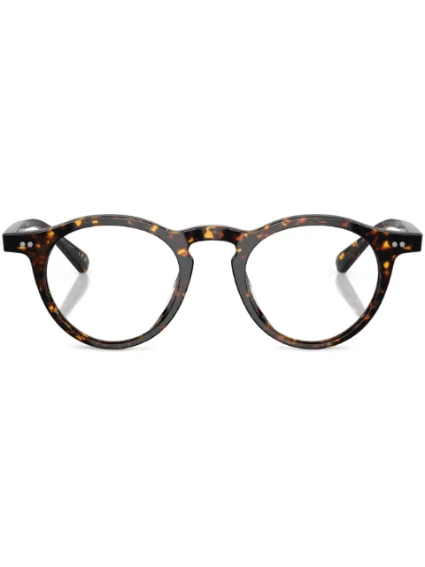 Oliver Peoples tortoiseshell club round-frame glasses Green OV5504U1741