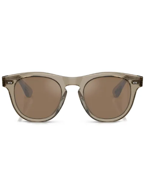 Oliver Peoples Rorke round-frame sunglasses Green OV5509SU1745G8
