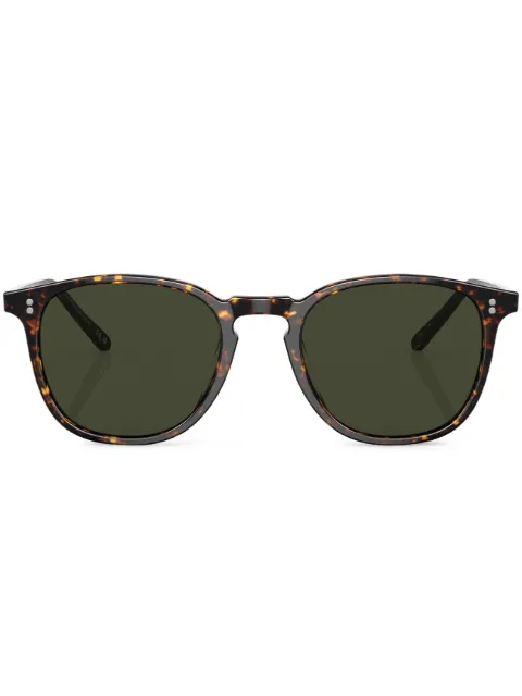 Oliver Peoples Finley round-frame sunglasses Green OV5491SU1741P1