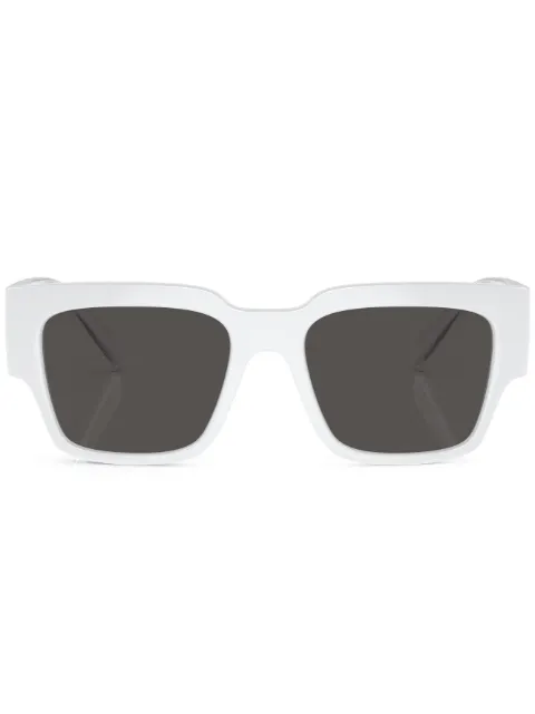 Dolce & Gabbana Eyewear logo-print square-frame sunglasses White DG6184331287