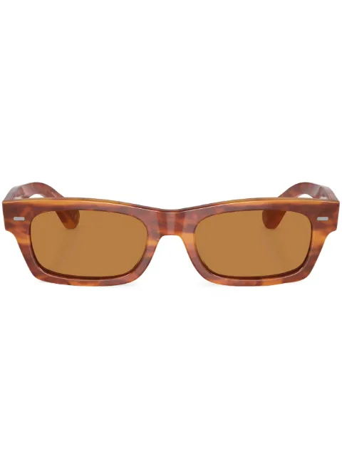 Oliver Peoples Davri rectangle-frame sunglasses Green OV5510SU174253