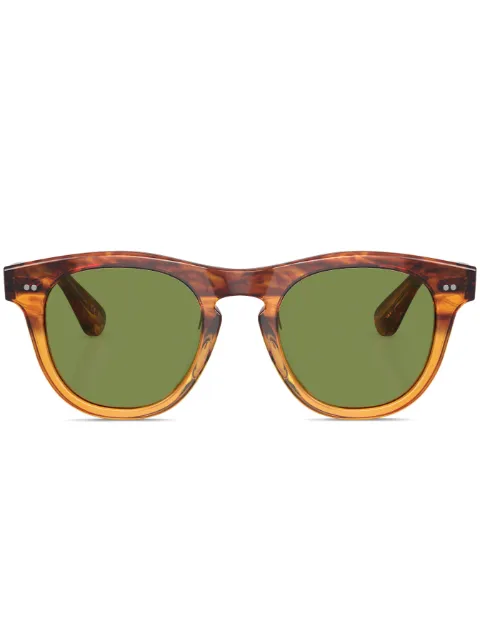 Oliver Peoples Rorke round-frame sunglasses Brown OV5509SU175452
