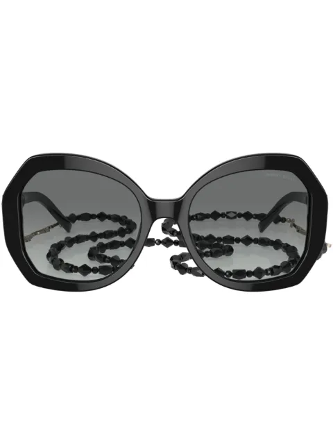Giorgio Armani oversized tinted-lenses sunglasses Black AR8180