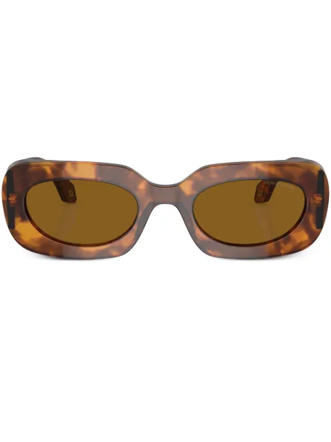 Giorgio Armani tortoiseshell-effect square-frame sunglasses Red AR8182598833