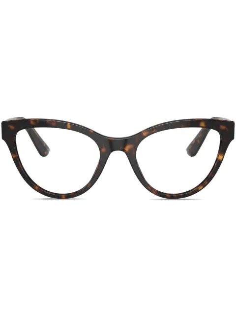 Dolce & Gabbana Eyewear cat-eye frame clear-lenses glasses Green DG3372502