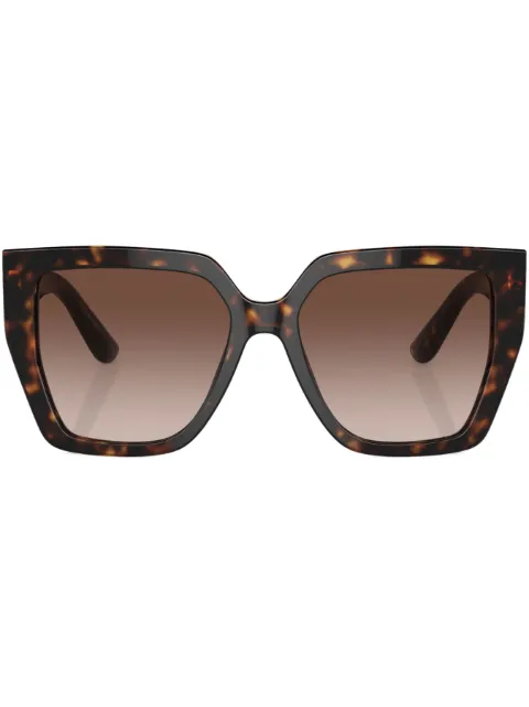 Dolce & Gabbana Eyewear tortoiseshell oversize-frame sunglasses Green DG443850213