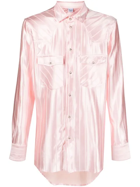 Winnie NY stripe-print shirt Pink WN3SMS05APT1367398
