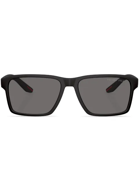 Prada Linea Rossa rectangle-frame sunglasses Black SPS05YDG002G