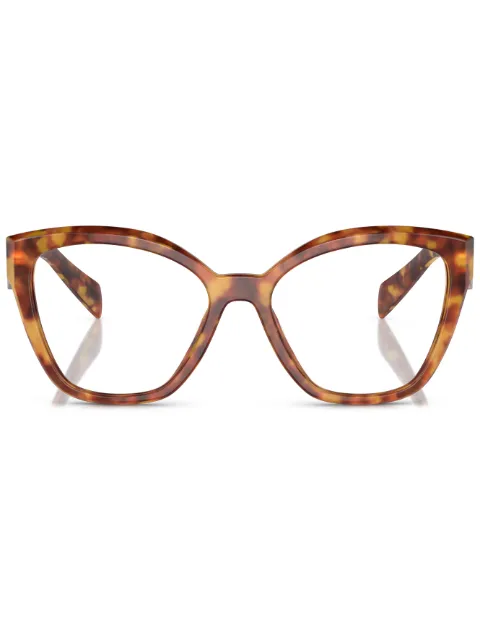 Prada Eyewear oversize frame glasses Brown SPR20ZV10L1O1