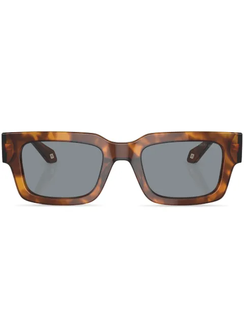 Giorgio Armani rectangle-frame tinted-lenses sunglasses Red 0AR8184U