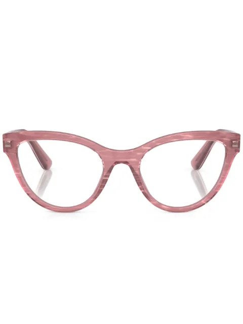 Dolce & Gabbana Eyewear cat-eye frame clear-lenses glasses Pink DG33723405