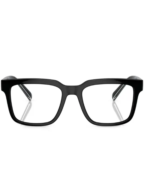 Dolce & Gabbana Eyewear logo-print square-frame glasses Black DG5101501