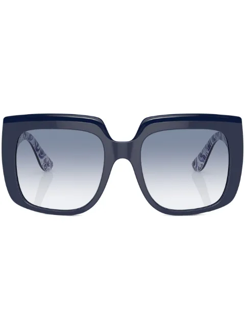 Dolce & Gabbana Eyewear gradient oversize-frame sunglasses Blue DG4414341419