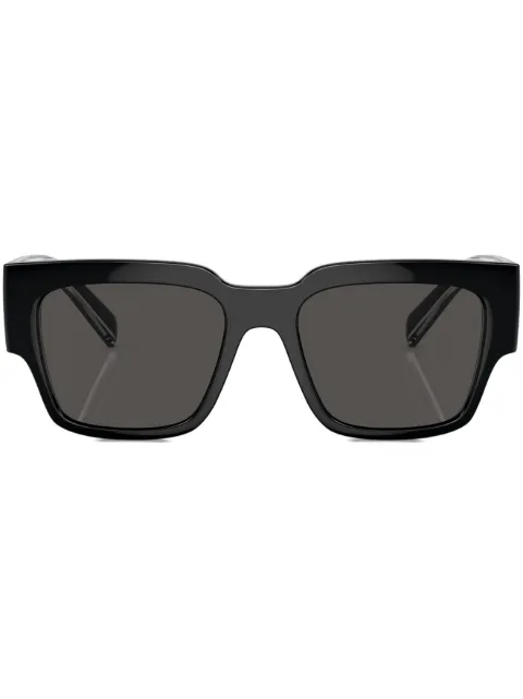 Dolce & Gabbana Eyewear logo-print square-frame sunglasses Black DG618450187