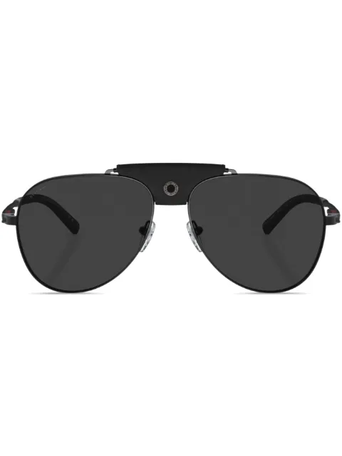 Bvlgari pilot-frame tinted-lenses sunglasses Black BV5061Q12848