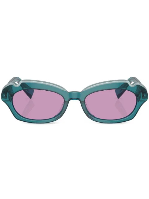 Alain Mikli tinted round-frame sunglasses Green A0507100269