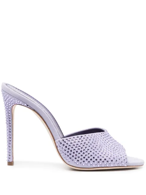 Paris Texas 110mm crystal embellished leather sandals Purple PX818XSACH