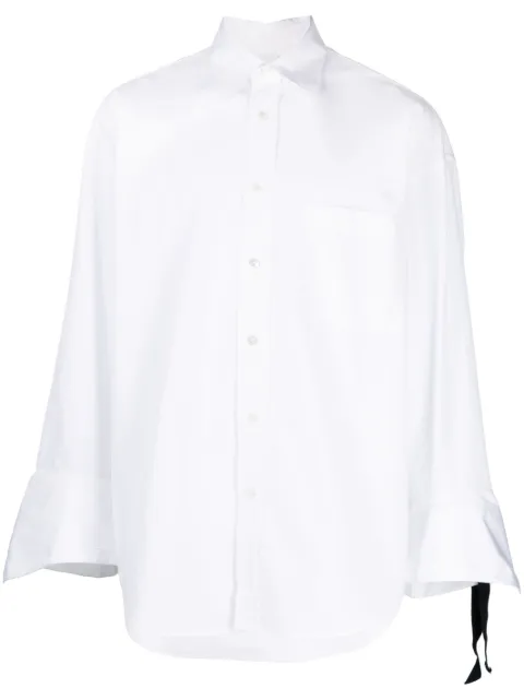 marina yee oversized string shirt White MYSHIRT1WH