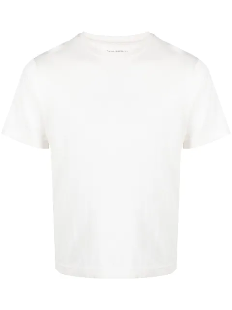 extreme cashmere round-neck cotton-cashmere T-shirt White 268CUBA