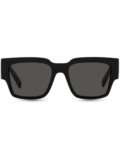 Dolce & Gabbana Eyewear square-frame logo-print sunglasses Black VG6184VN187