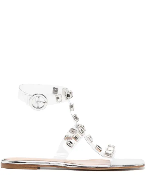 Gianvito Rossi crystal-embellished sandals Silver G3224305CUOGME