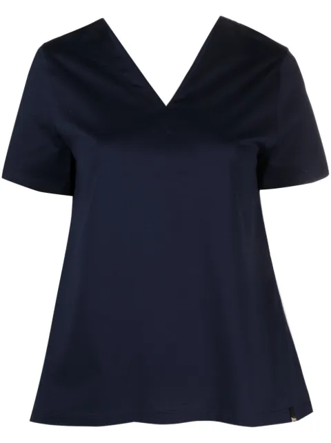 Herno short-sleeve V-neck T-shirt Blue JV000008D52006