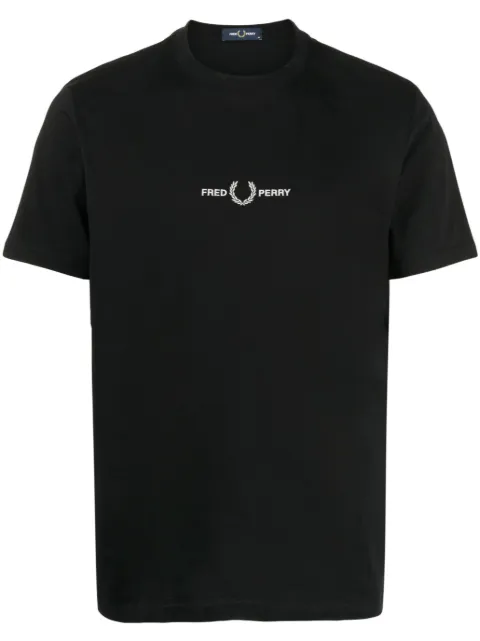 Fred Perry logo T-shirt Black M4580