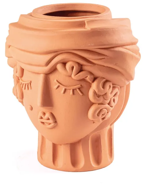 Seletti Magna Graecia woman vase Brown 11507