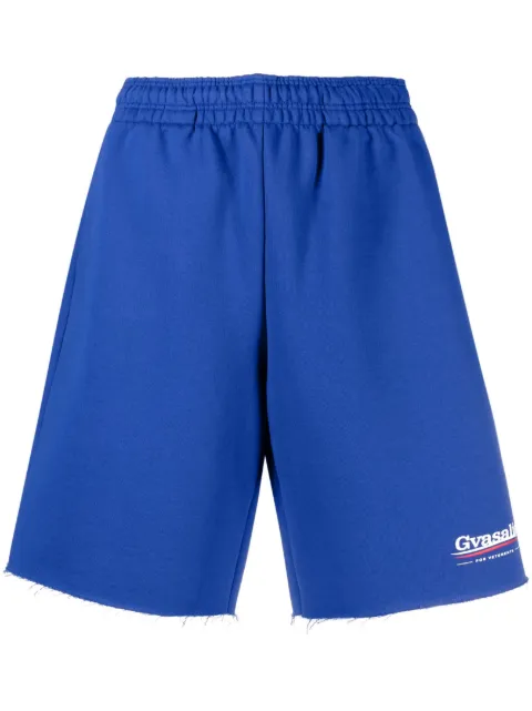 VETEMENTS knee-length track shorts Blue UE63SS450D